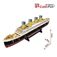 Пазл Cubic Fun Тривимірна головоломка-конструктор Титанік (T4012h)
