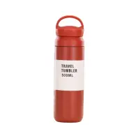 Термос Merlion Travel Tumbler 350 мл, подвійна кришка з ручкою, червоний (SUS304-350Red) Термос Merlion Travel Tumbler 350 мл, подвійна кришка з ручкою, червоний (SUS304-350Red)
