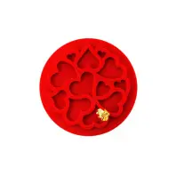 Кондитерський килимок Silikomart для декорування Міні Серце 6 шт х 2 мл (MINI LOVE DECOR)