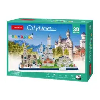 Пазл Cubic Fun Тривимірна головоломка-конструктор City Line Баварія (MC267h) Пазл Cubic Fun Тривимірна головоломка-конструктор City Line Баварія (MC267h)