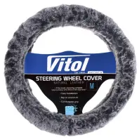 Чохол на руль VITOL M тсір (VLOD-F101 WH/D.GY M)