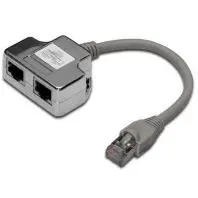 Розгалужувач Digitus витой пары, STP, cat.5e, 1x2RJ-45 (DN-93904) Розгалужувач Digitus витой пары, STP, cat.5e, 1x2RJ-45 (DN-93904)