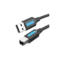 Кабель для принтера USB 2.0 AM/BM 10.0m ferrite black Vention (COQBL) Кабель для принтера USB 2.0 AM/BM 10.0m ferrite black Vention (COQBL)