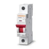 Автоматичний вимикач Videx RS4 RESIST 1п 63А С 4,5кА (VF-RS4-AV1C63)