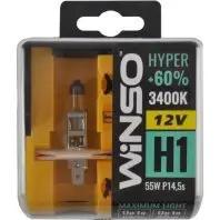 Автолампа WINSO H1 HYPER +60 55W (712130) Автолампа WINSO H1 HYPER +60 55W (712130)