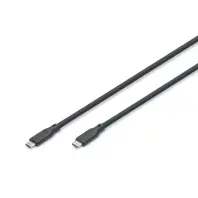 Кабель Digitus 240W Type-C / Type-C 2m Black  (AK-300344-020-S)