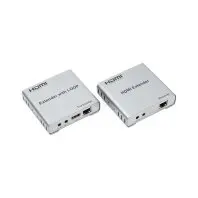 Адаптер HDMI 4K/30hz, up to 100m via CAT5E/6, loop-out (HDES12-LOOP) PowerPlant (CA912964)