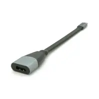 Перехідник USB-C to HDMI F 0.18m black-gray Voltronic (Type-C(M)/HDMI(F)flat18cm)