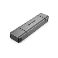 Зчитувач флеш-карт Vention USB 3.0 AM/USB-C to SD+TF Gray Dual Drive Letter Aluminum Alloy (CLLH0) Зчитувач флеш-карт Vention USB 3.0 AM/USB-C to SD+TF Gray Dual Drive Letter Aluminum Alloy (CLLH0)