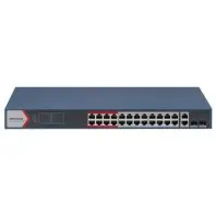 Комутатор мережевий Hikvision DS-3E1326P-EI(B)