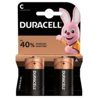 Батарейка Duracell C LR14 лужна 2шт. в упаковці (5000394052529 / 81483545)