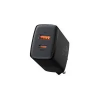 Зарядний пристрій Baseus Compact Quick Charger U+C 20W EU Black (CCXJ-B01) Зарядний пристрій Baseus Compact Quick Charger U+C 20W EU Black (CCXJ-B01)