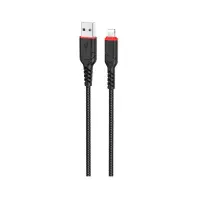 Кабель Hoco X59 Victory 2.4A AM / Lightning 1m Black  (6931474744869)