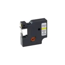 Стрічка для принтера етикеток UKRMARK RL-D-45018P-BK/YE, аналог DYMO S0720580, 12мм х 7м. (CD45018P)