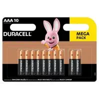 Батарейка Duracell AAA лужні 10 шт. в упаковці (5002509/5006462)