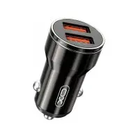 Зарядний пристрій XO 2xUSB 12W black (CC48.black)