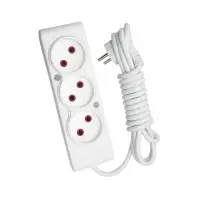 Мережевий подовжувач TECCO 3м 3 поста white (8681277841293) Мережевий подовжувач TECCO 3м 3 поста white (8681277841293)