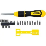 Викрутка Stanley Multibit з храповим механізмом з 20-ма вставками (STHT0-62574) Викрутка Stanley Multibit з храповим механізмом з 20-ма вставками (STHT0-62574)