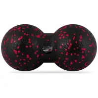 Масажний м'яч PowerPlay PP-4352 Epp foam peanut ball (d8х16cm) Чорно/Червоний (PP_4352_Red_8*16)