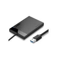 Кишеня зовнішня Ugreen USB 3.0 to SATA 3.0 2.5" HDD/SSD enclosure 6TB UASP black (30847)