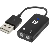Звукова плата Defender Audio USB 2х3,5mm jack (63002) Звукова плата Defender Audio USB 2х3,5mm jack (63002)