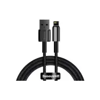 Кабель Baseus Tungsten Gold 2.4A AM / Lightning 1m Black  (CALWJ-01)