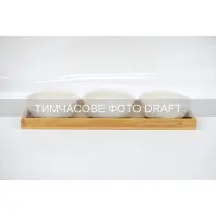 Соусниця Ardesto Midori, Набір 3шт, 160мл, порцеляна, бамбук (AR0924S)
