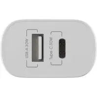 Зарядний пристрій Globex 1xUSB + 1xUSB-C 30W FastPower white (30WAC) Зарядний пристрій Globex 1xUSB + 1xUSB-C 30W FastPower white (30WAC)