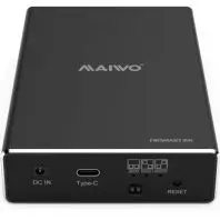 Кишеня зовнішня Maiwo 2*HDD 2.5" SATA/SSD up to 9.5mm USB3.1 GEN2 Type-C, RAID 0,1 (K25272C) Кишеня зовнішня Maiwo 2*HDD 2.5" SATA/SSD up to 9.5mm USB3.1 GEN2 Type-C, RAID 0,1 (K25272C)