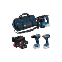 Набір електроіструментів Bosch Professional, GSR 18V-65 + GBH 18V-22 + GDX 18V-285, 3x5Ah, ЗП, сумка M-BAG (0.615.A50.093)