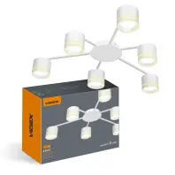 Світильник Videx під лампу 6xGX53 (VL-SPF21B-WP)