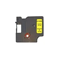 Стрічка для принтера етикеток UKRMARK RL-D-40918P-BK/YE, аналог DYMO S0720730, 9мм х 7м. (CD40918P)