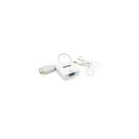 Перехідник HDMI M to VGA F + Audio 0.25m white VEGGIEG (YT-C-H-V2W) Перехідник HDMI M to VGA F + Audio 0.25m white VEGGIEG (YT-C-H-V2W)