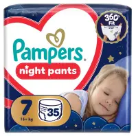 Підгузки Pampers Night Pants Розмір 7 (15+ кг) 35 шт (8006530320573) Підгузки Pampers Night Pants Розмір 7 (15+ кг) 35 шт (8006530320573)