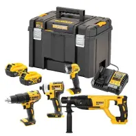 Набір електроіструментів DeWALT 18V XR Li-lon, 2 АКБ, ЗУ, куйс (DCK440P2T)