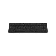 Клавіатура Canyon KB-W01 Water resistant Wireless UA Black (CNE-CKEYW01)