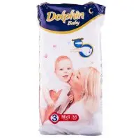 Підгузок Dolphin Midi 3 5 - 9 кг 36 шт (8680131203383)
