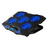 Підставка до ноутбука IceCoorel 10-15", 1*125mm 1400 RPM + 4*70mm 2500 RPM, 2*USB, 365x297x30mm, Blue (K5Bl) Підставка до ноутбука IceCoorel 10-15", 1*125mm 1400 RPM + 4*70mm 2500 RPM, 2*USB, 365x297x30mm, Blue (K5Bl)