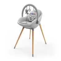 Стілець для годування Kinderkraft 2 в 1 Fini Up Grey (5902533930111)