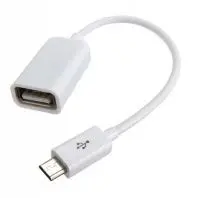 Дата кабель OTG USB 2.0 AF to Micro 5P 0.16m white Lapara (LA-UAFM-OTG white) Дата кабель OTG USB 2.0 AF to Micro 5P 0.16m white Lapara (LA-UAFM-OTG white)