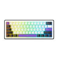 Клавіатура Hator Hellyberry HK60 Mechanical Linear RGB Wireless/Bluetooth/USB UA Black/White (HK60_wireless)