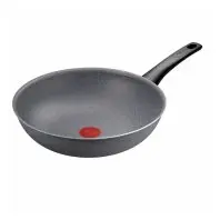 Сковорода Tefal ВОК Hard Stone 28 см, алюміній, бакеліт, сірий (D4561932)
