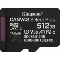 FLASH пам'ять Kingston Canvas Select Plus Gen3 UHS-I U3 V30 A1 Micro SDXC 512GB  (SDCS3/512GBSP)