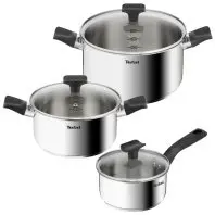 Набір посуду Tefal Delicious, 6предметів, нержавіюча сталь, бакеліт, скло (B925S655) Набір посуду Tefal Delicious, 6предметів, нержавіюча сталь, бакеліт, скло (B925S655)