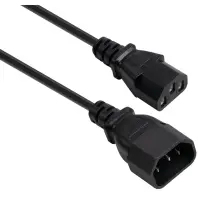Кабель живлення C13 to C14 1.8m 0.75mm2 copper Vinga (VYPCC13141875CU)