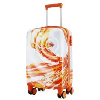 Валіза Semi Line 20" (S) White/Orange Print (T5655-1) (DAS303816)