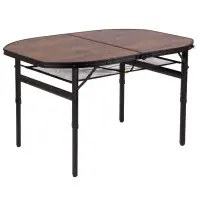 Туристичний стіл Bo-Camp Melrose Oval 120x80 cm Black/Wood look (1404220) Туристичний стіл Bo-Camp Melrose Oval 120x80 cm Black/Wood look (1404220)