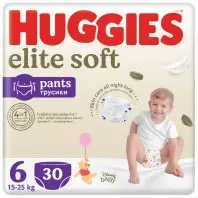 Підгузки Huggies Elite Soft 6 (15-25 кг) Mega 30 шт (5029053582436)
