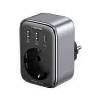 Зарядний пристрій UGREEN Outlet Extender CD314 GaN 30W Gray  (90613)