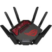 Бездротовий маршрутизатор Asus ROG Rapture GT-BE19000 (90IG0850-MO9A0V) (WiFi7, BE19000, 2.4G-4x4, 5G-4x4, 6G-4x4 1x10GE WAN, 1x2.5GE WAN, 1x10GE LAN, 3x2.5GE LAN, 1xGE LAN, 1xUSB3.2, 1xUSB 2.0, AiMesh)